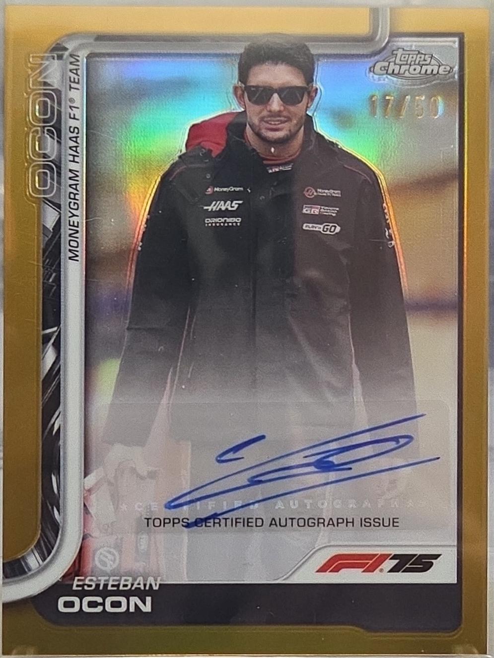 Esteban Ocon [Gold Refractor] #CAC-OCO