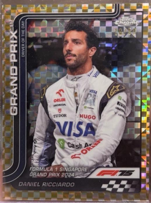 Daniel Ricciardo [Gold Checker Flag Refractor] #139