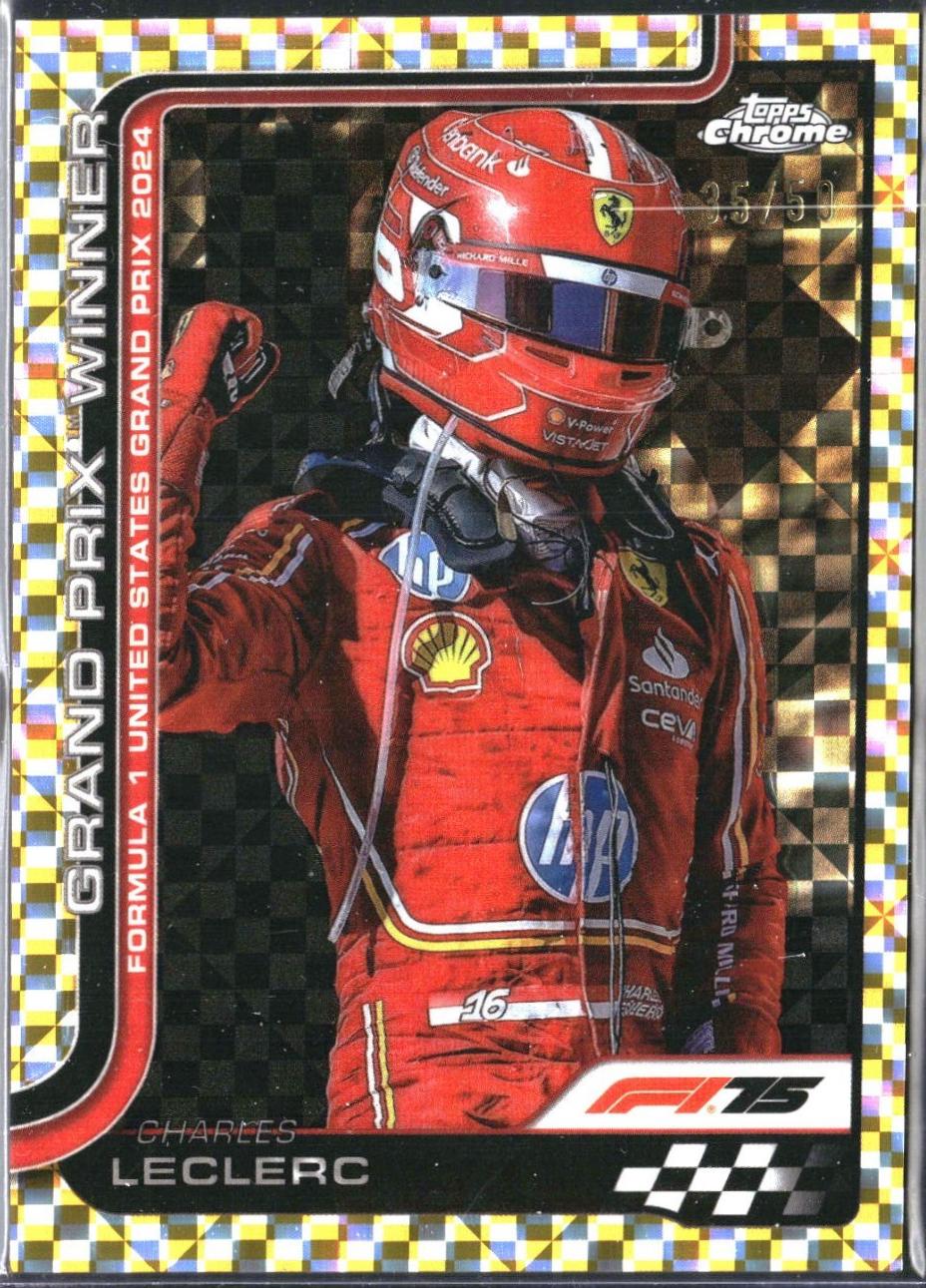 Charles Leclerc [Gold Checker Flag Refractor] #111