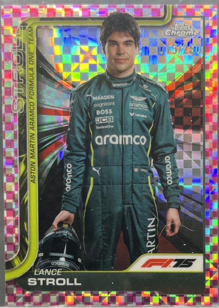 Lance Stroll [Pink Checker Flag Refractor] #10