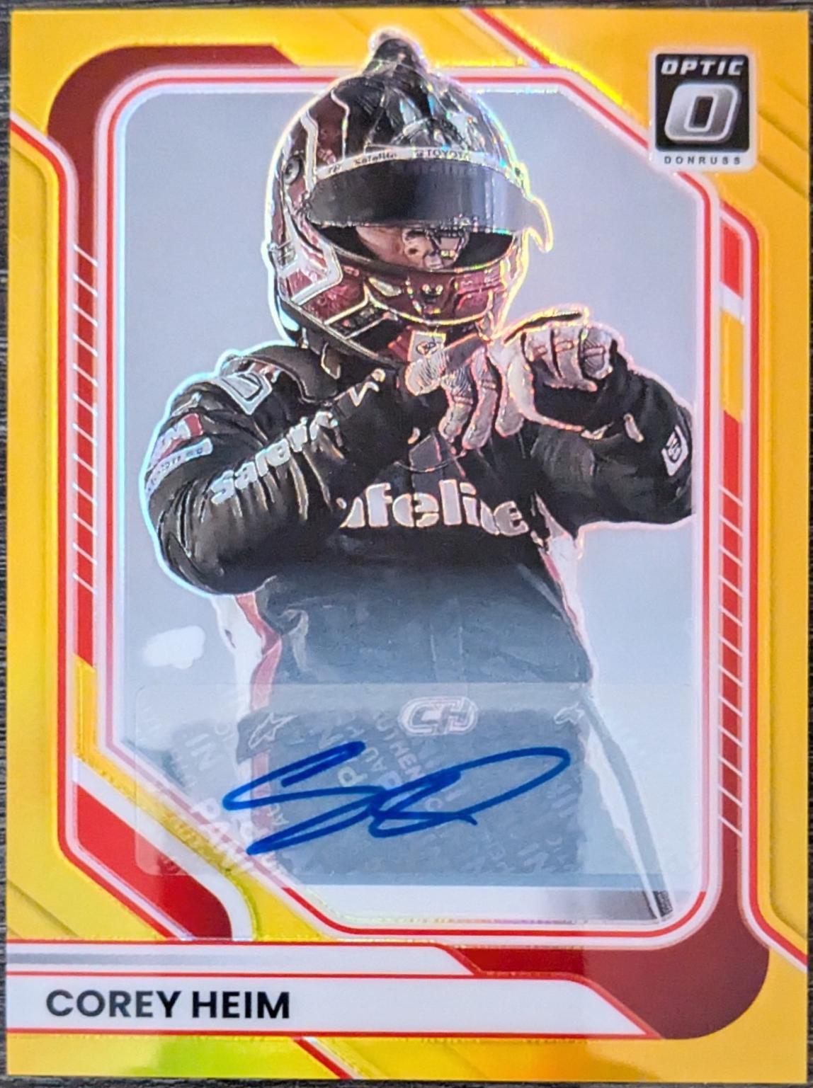 Corey Heim [Gold Optic Signature] #72