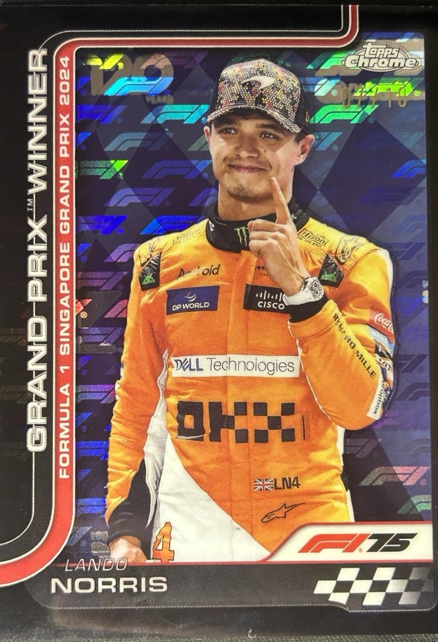 Lando Norris [Black Refractor] #110