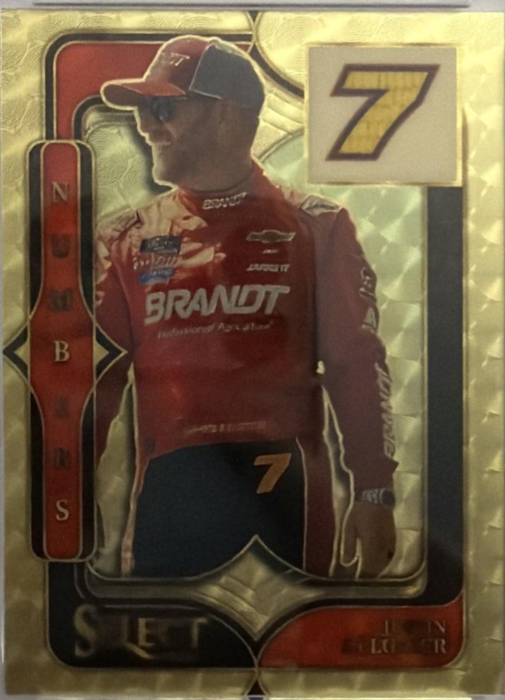 Justin Allgaier [Gold Vinyl Prizm] #19
