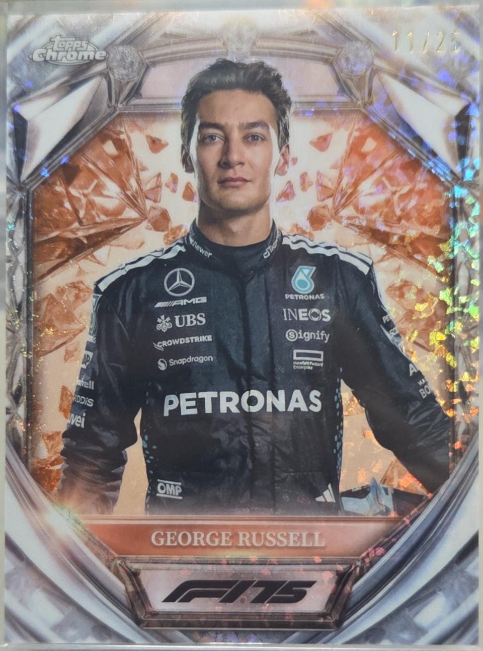 George Russell [Orange Mini-Diamond Refractor] #D75-7
