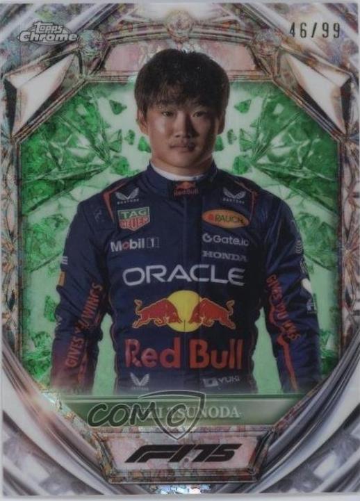 Yuki Tsunoda [Green Mini-Diamond Refractor] #D75-2
