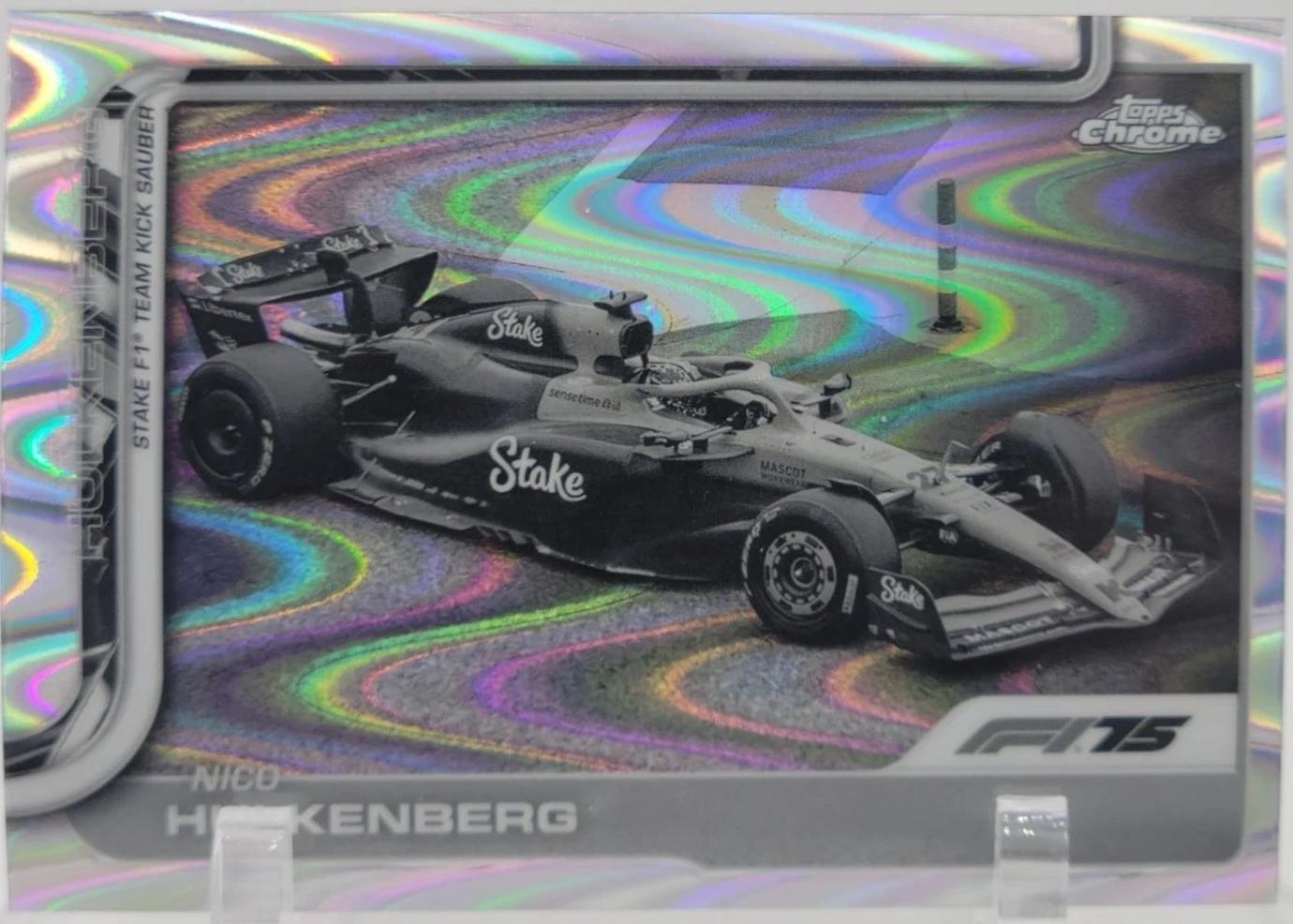 Nico Hulkenberg [Black White RayWave Refractor] #91