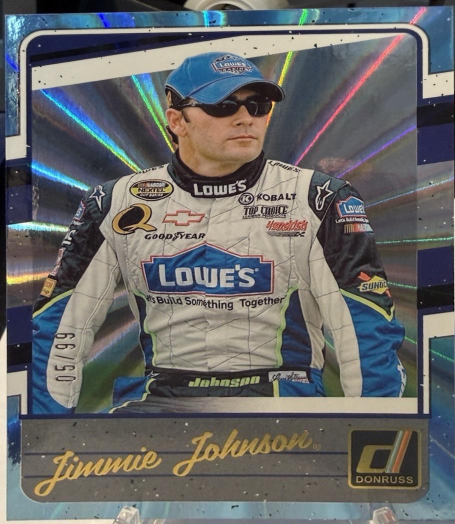 Jimmie Johnson [Carolina Blue Laser] #116