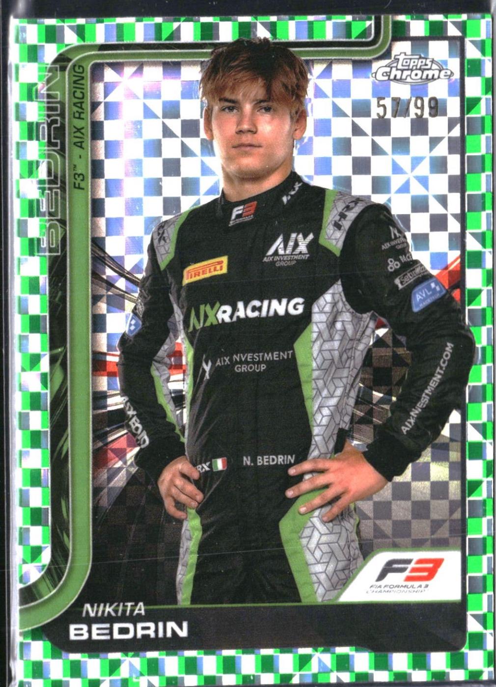 Nikita Bedrin [Green Checker Flag Refractor] #66