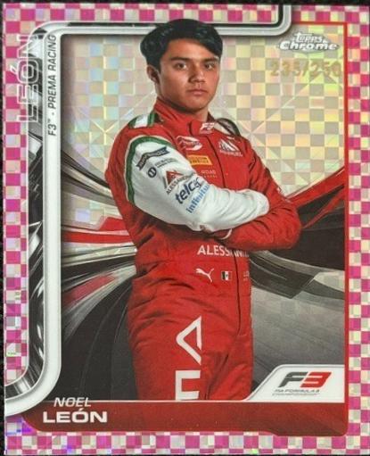 Noel Leon [Pink Checker Flag Refractor] #43