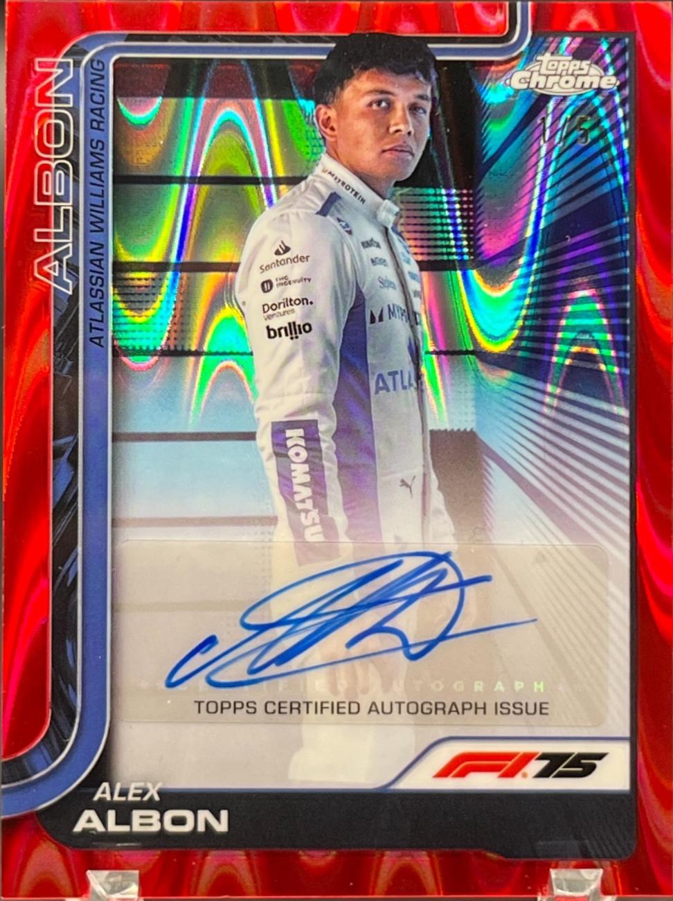Alex Albon [Red RayWave Refractor] #CAC-ALB