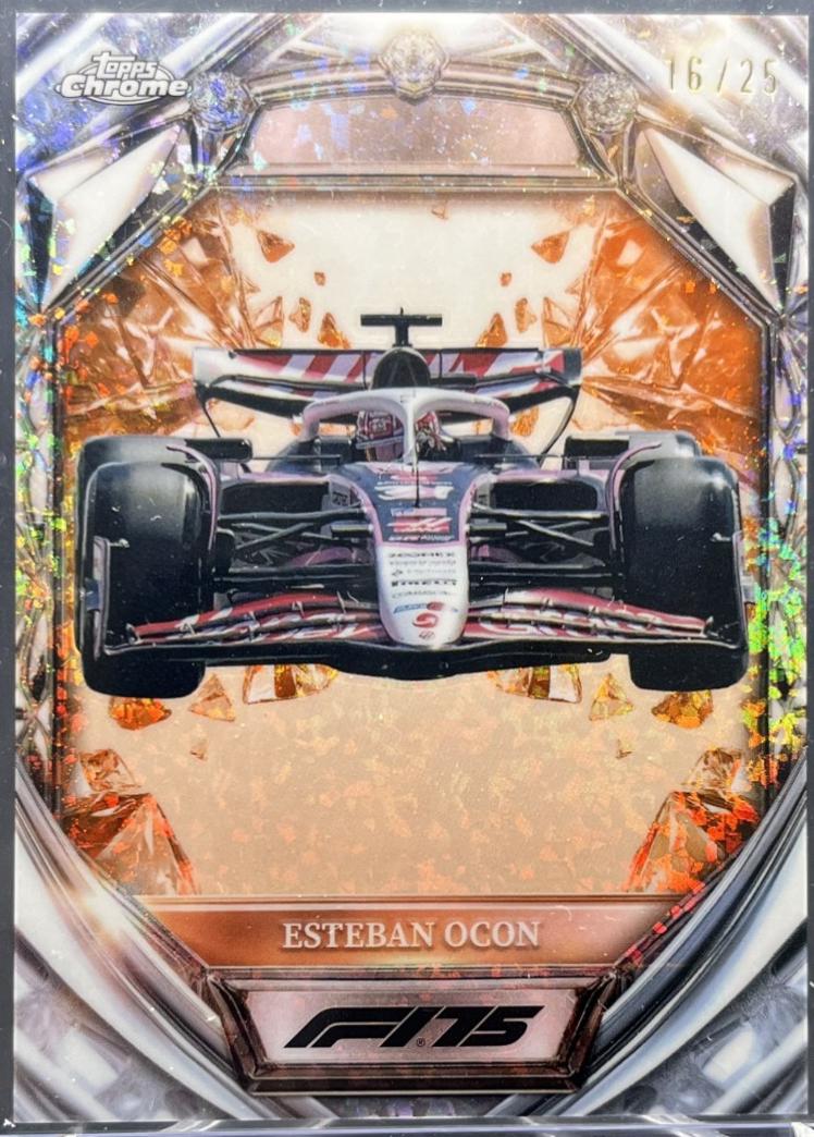 Esteban Ocon [Orange Mini-Diamond Refractor] #D75-33