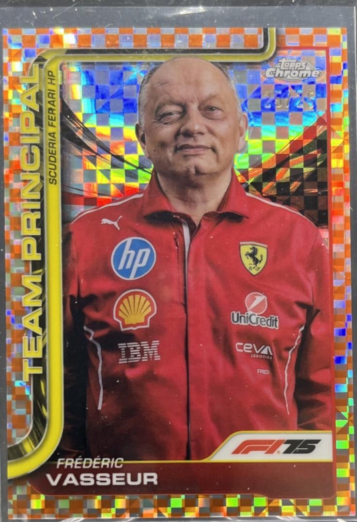 Frederic Vasseur [Orange Checker Flag Refractor] #193
