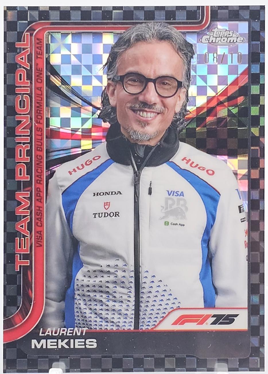 Laurent Mekies [Black Checker Flag Refractor] #197