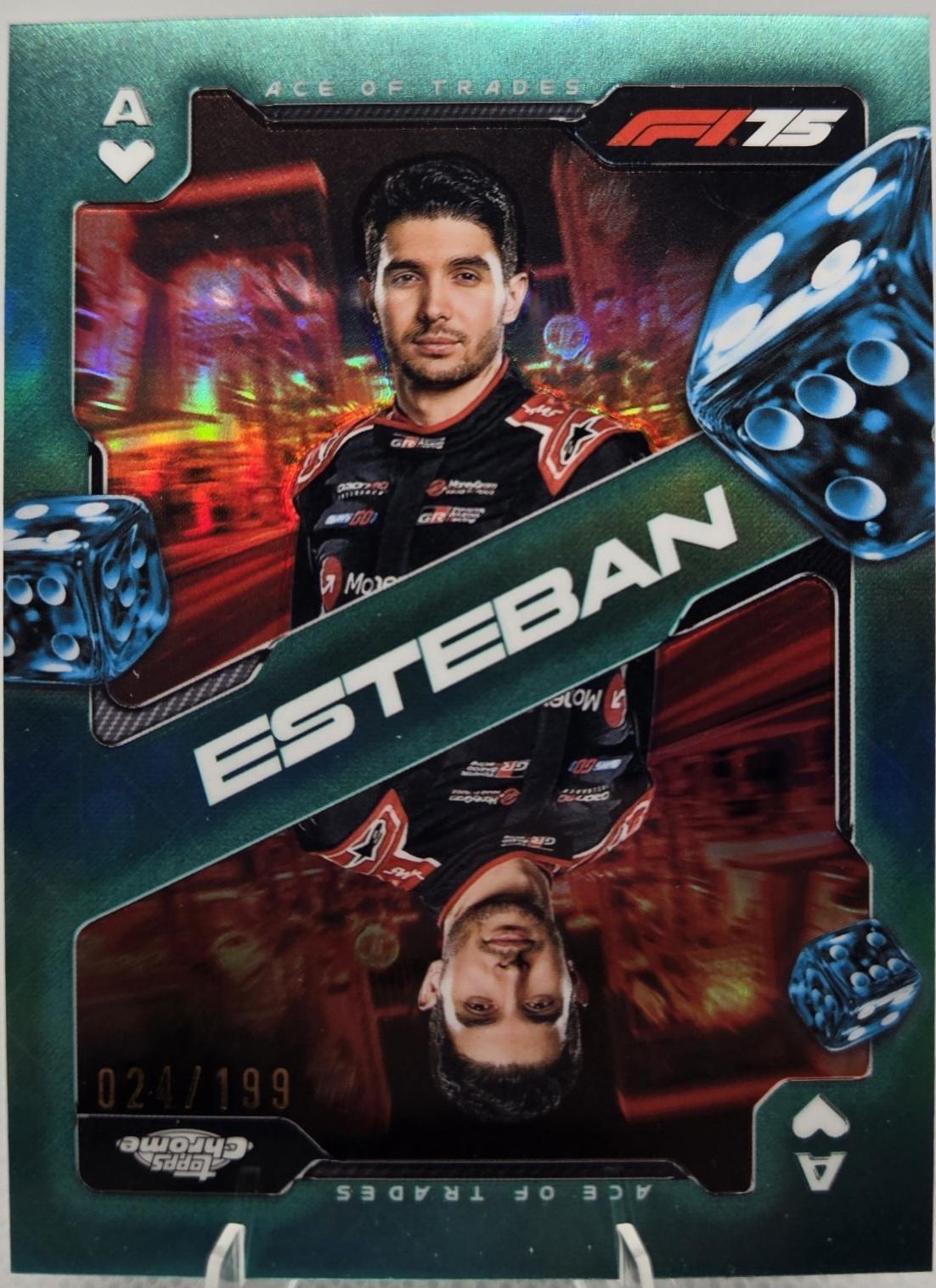 Esteban Ocon [Aqua Refractor] #SCA-8