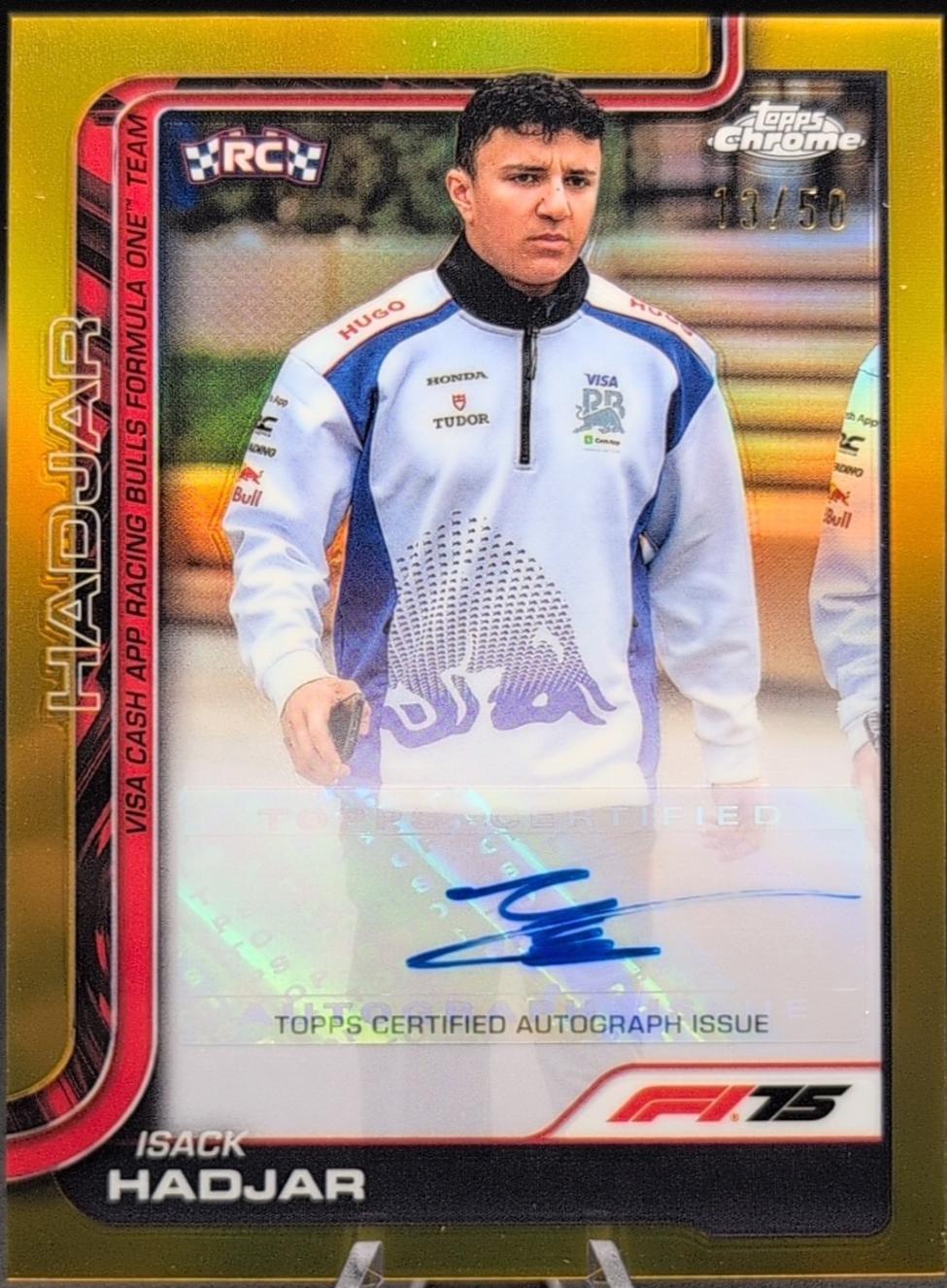 Isack Hadjar [Gold Refractor] #CAC-HAD