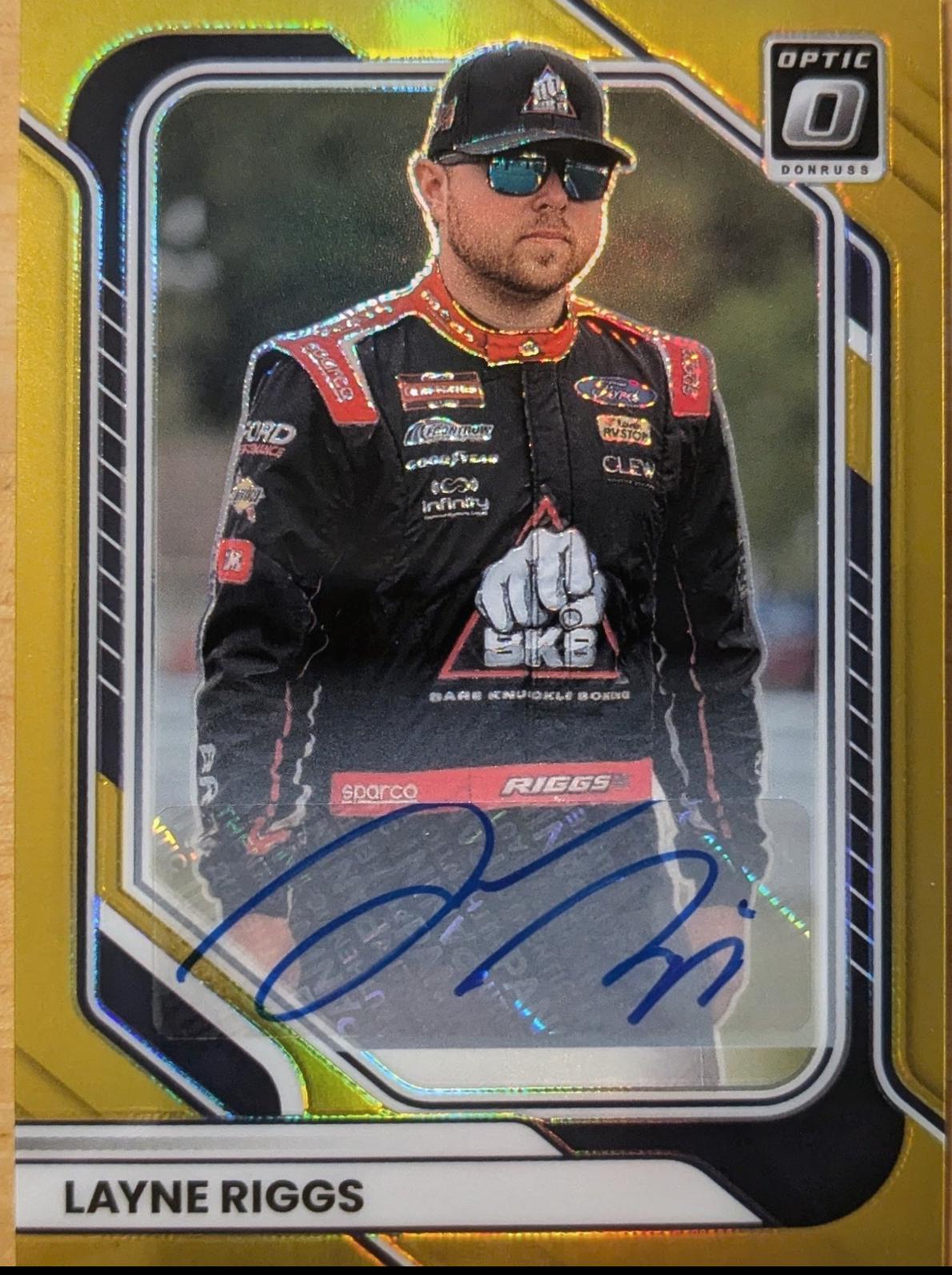 Layne Riggs [Gold Optic Signature] #35