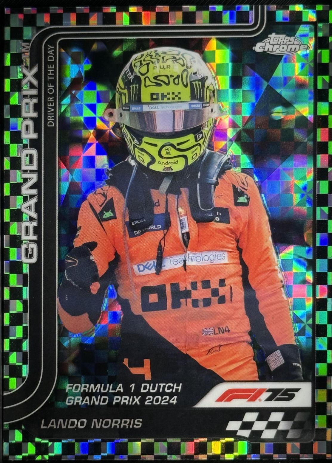 Lando Norris [Checker Flag Refractor] #136