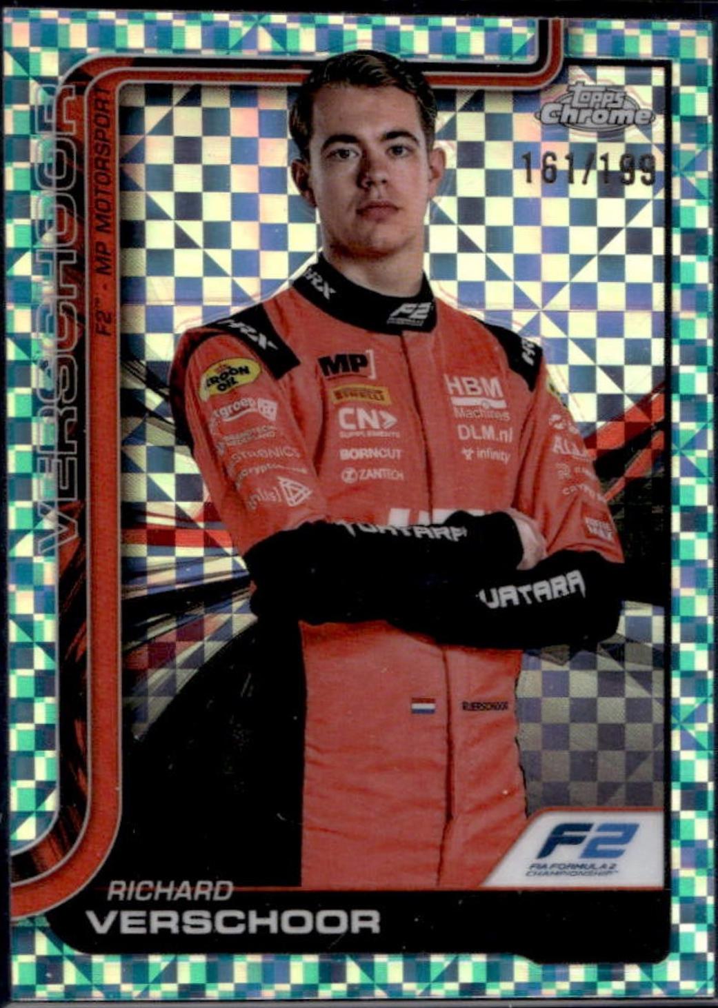 Richard Verschoor [Aqua Checker Flag Refractor] #25
