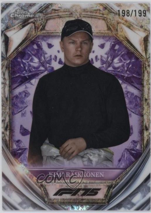 Kimi Raikkonen [Purple Mini-Diamond Refractor] #D75-46