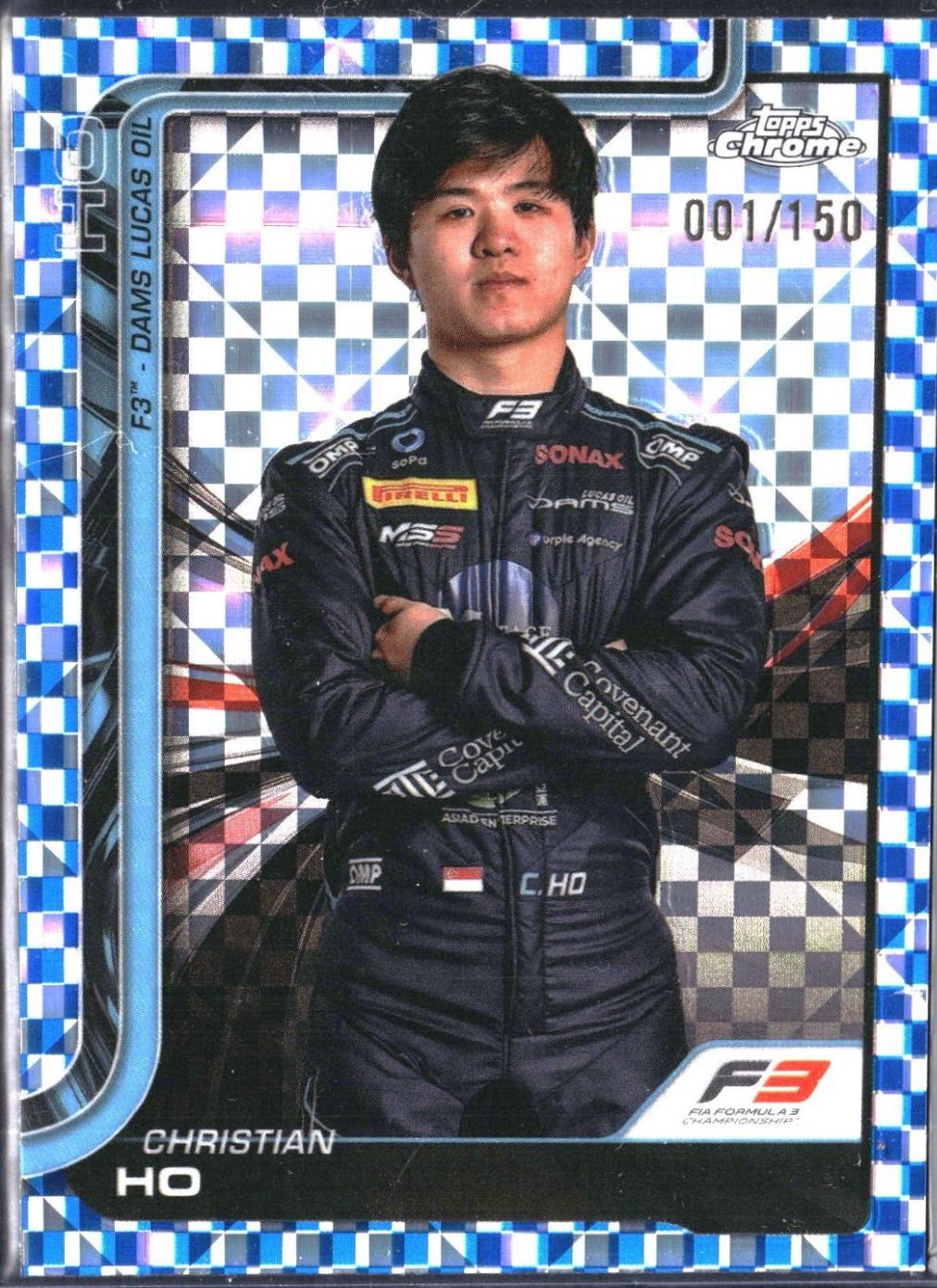 Christian Ho [Blue Checker Flag Refractor] #72