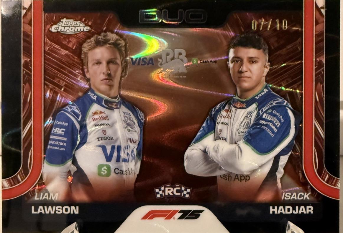 Liam Lawson / Isack Hadjar [Black RayWave Refractor] #169