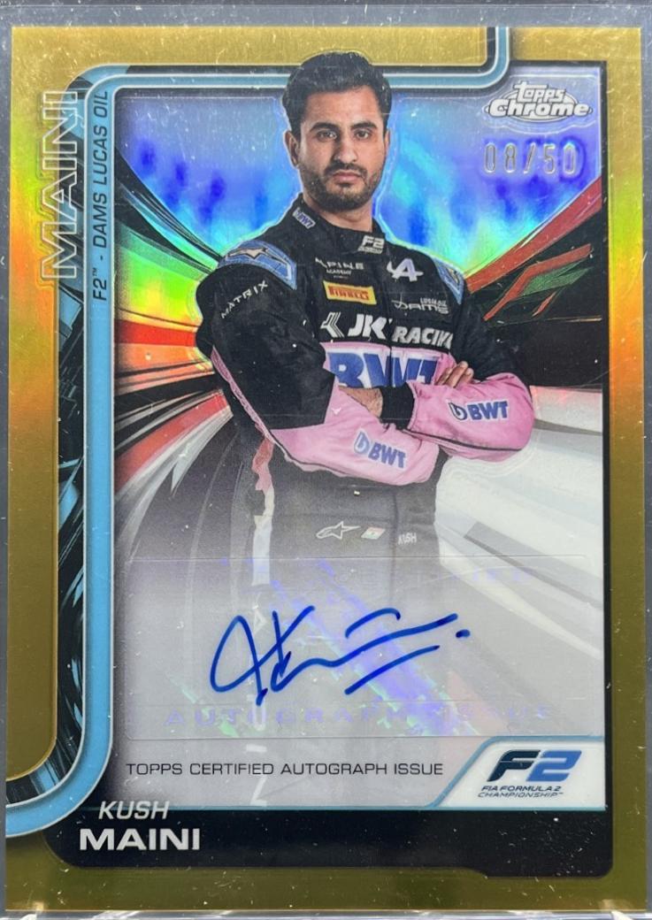Kush Maini [Gold Refractor] #CAC-MAI