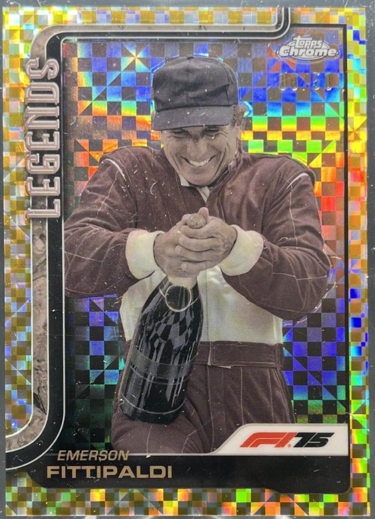 Emerson Fittipaldi [Gold Checker Flag Refractor] #152