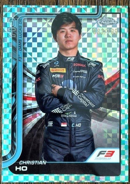 Christian Ho [Aqua Checker Flag Refractor] #72