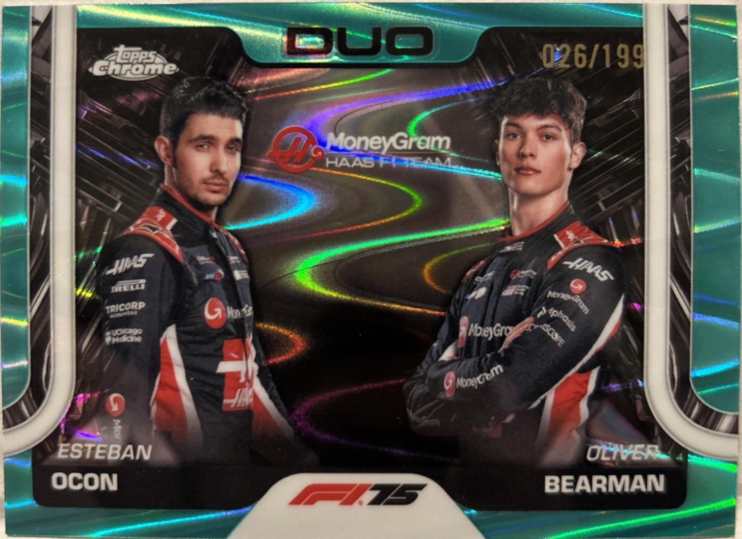 Esteban Ocon / Oliver Bearman [Aqua Raywave Refractor] #170