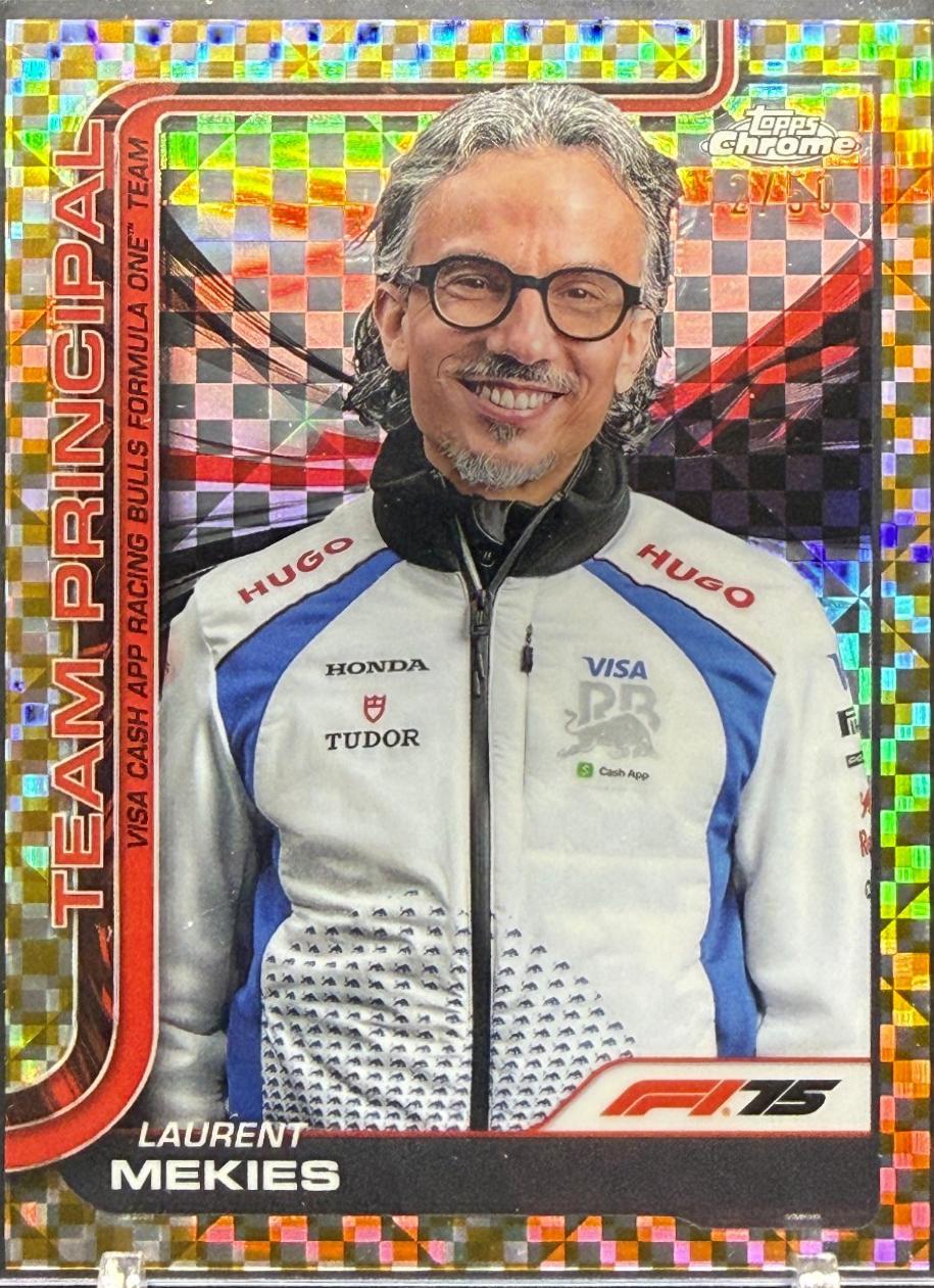 Laurent Mekies [Gold Checker Flag Refractor] #197
