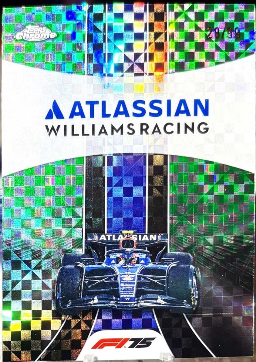 Atlassian Williams Racing [Green Checker Flag Refractor] #182