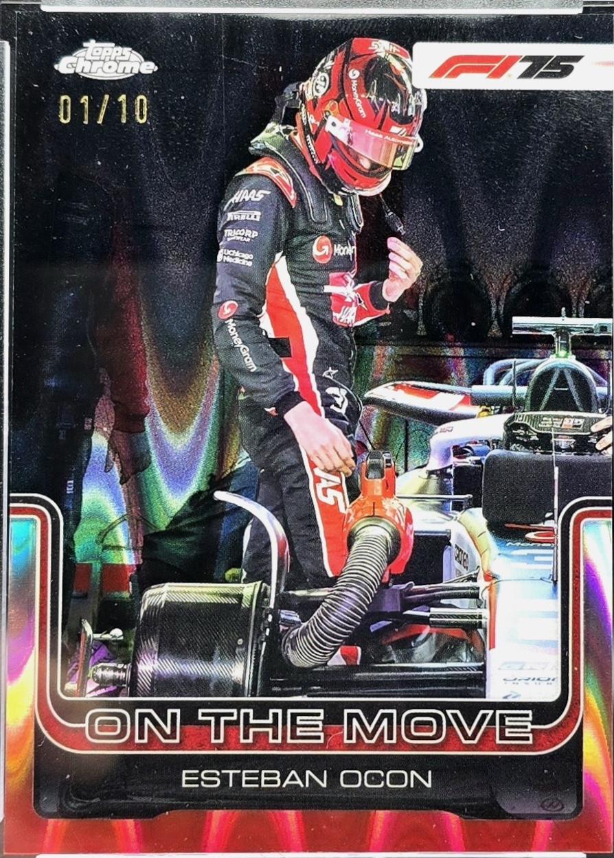 Esteban Ocon [Black RayWave Refractor] #190