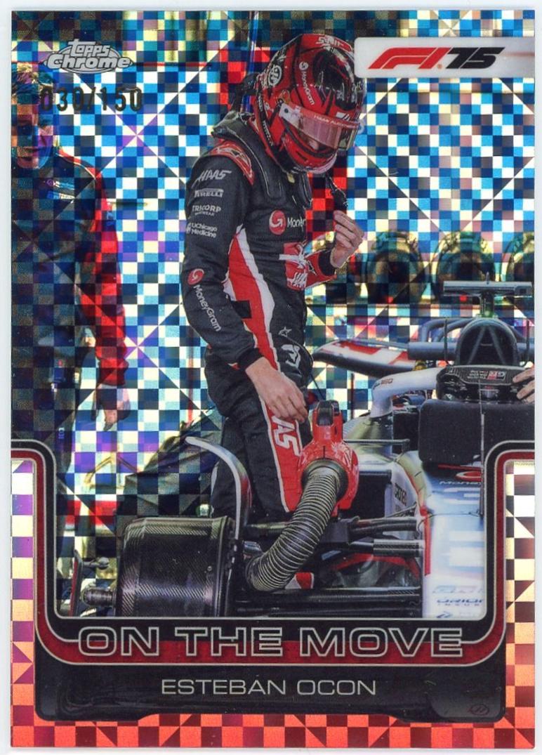 Esteban Ocon [Blue Checker Flag Refractor] #190