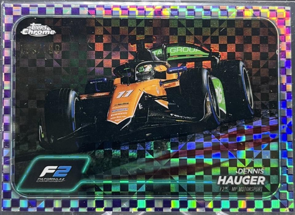 Dennis Hauger [Checker Flag Purple Refractor] #95