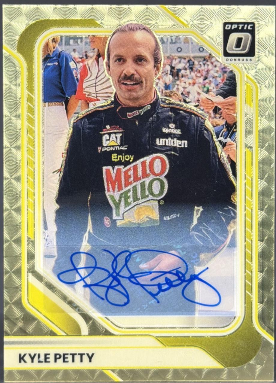 Kyle Petty [Gold Vinyl Optic Signature] #13