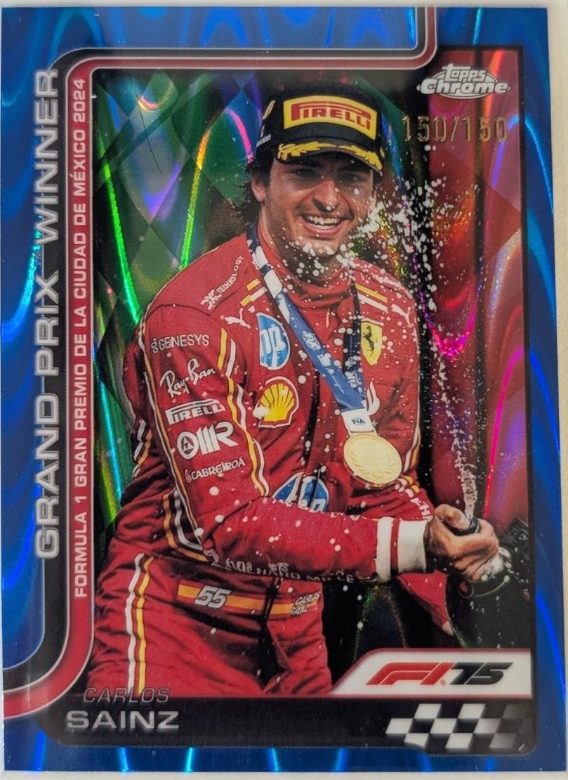 Carlos Sainz [Blue RayWave Refractor] #112