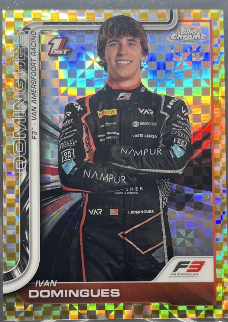 Ivan Domingues [Gold Checker Flag Refractor] #60