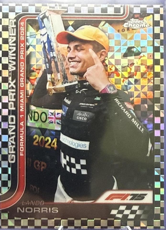 Lando Norris [Checker Flag Refractor] #98