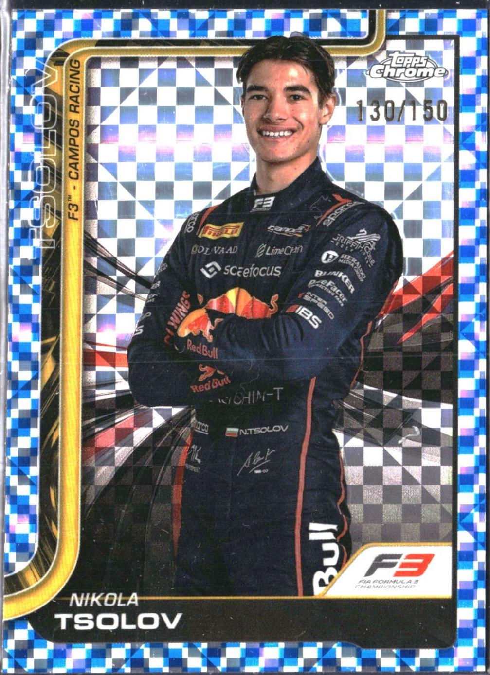 Nikola Tsolov [Blue Checker Flag Refractor] #52