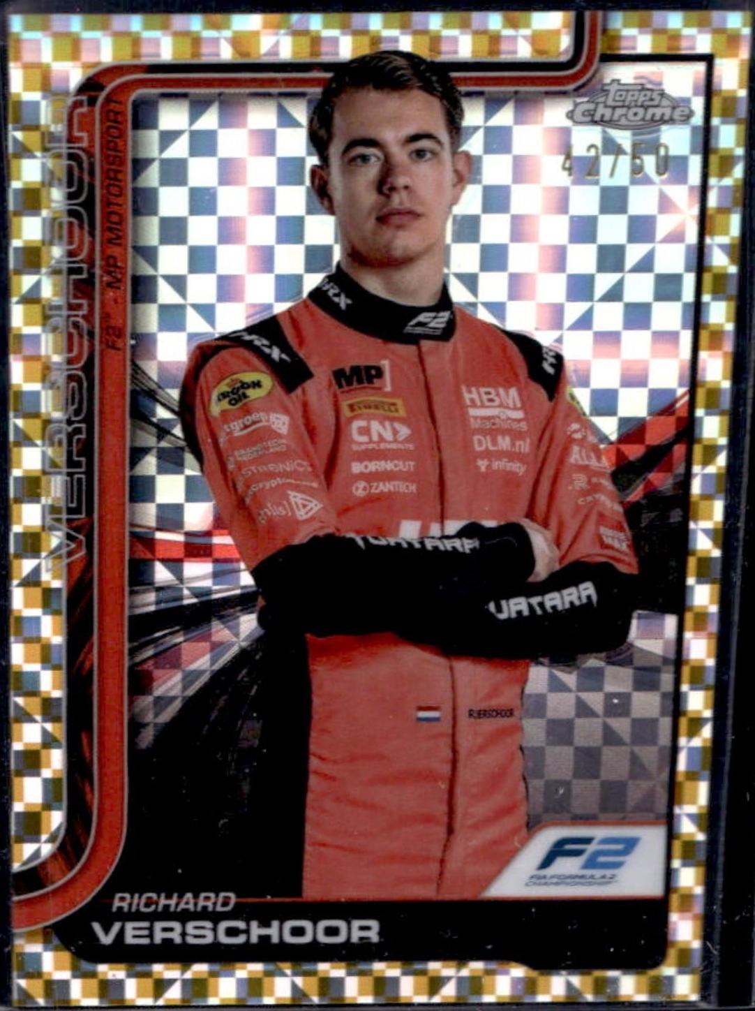 Richard Verschoor [Gold Checker Flag Refractor] #25