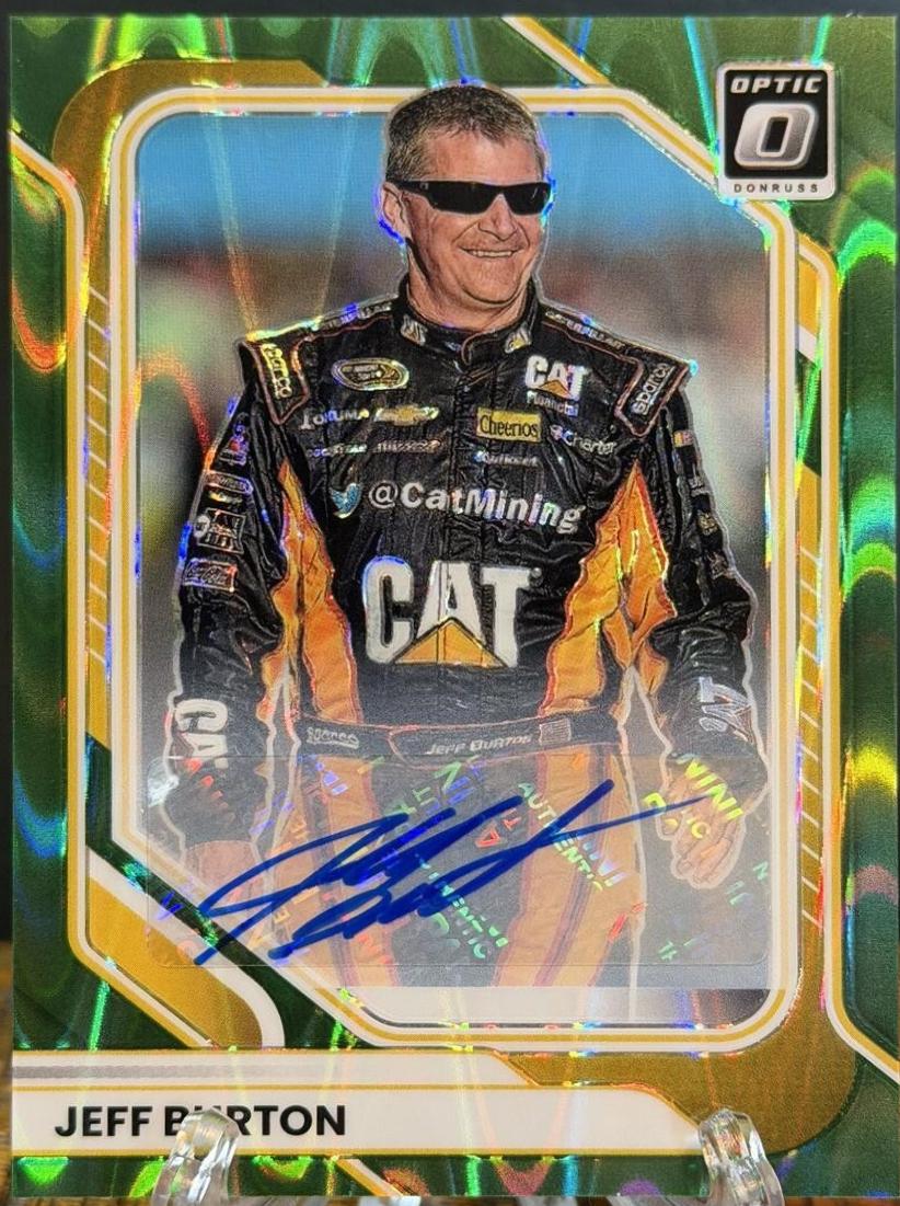 Jeff Burton [Green Swirl Optic Signature] #63
