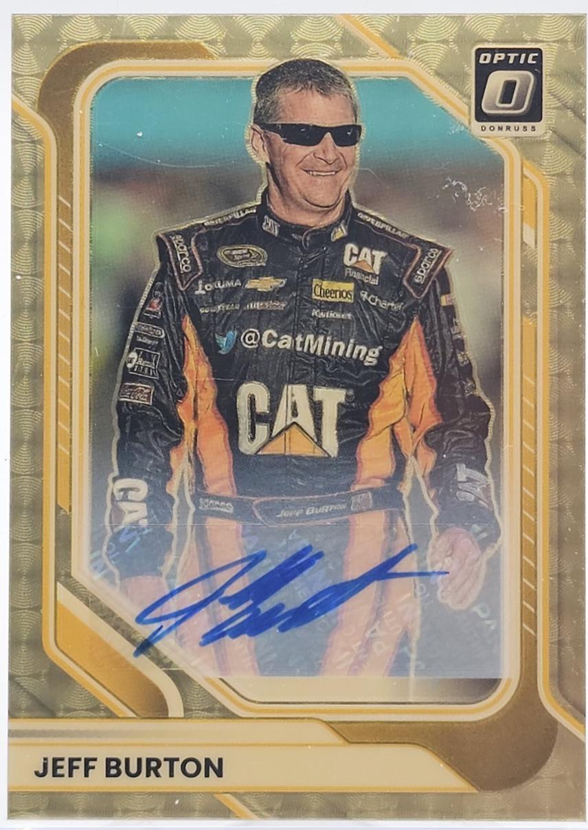 Jeff Burton [Gold Vinyl Optic Signature] #63