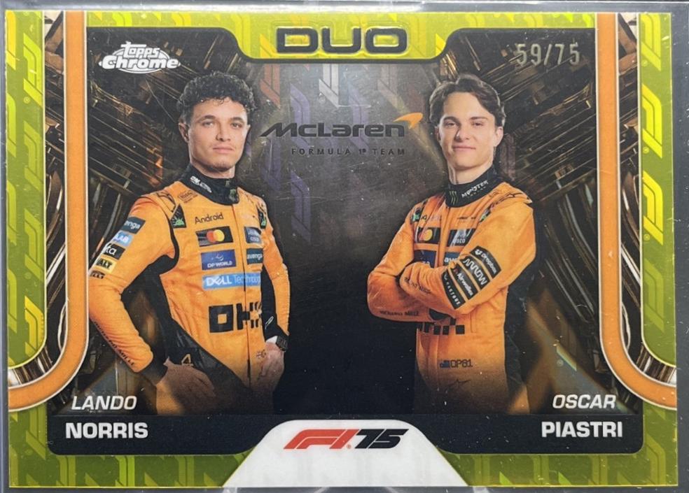 Lando Norris / Oscar Piastri [75th Anniversary Refractor] #166