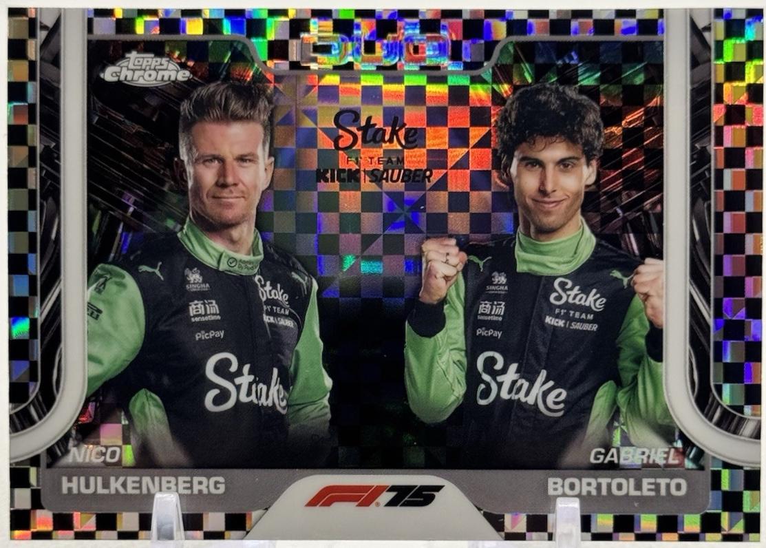 Nico Hulkenberg / Gabriel Bortoleto [Checker Flag Refractor] #173
