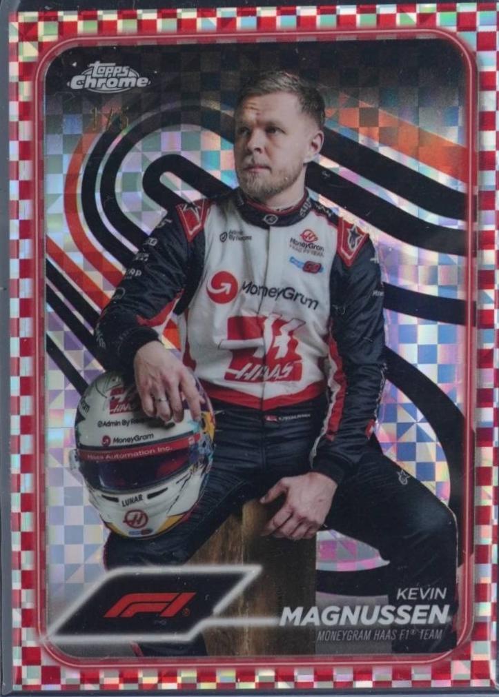 Kevin Magnussen [Checker Flag Red Refractor] #16