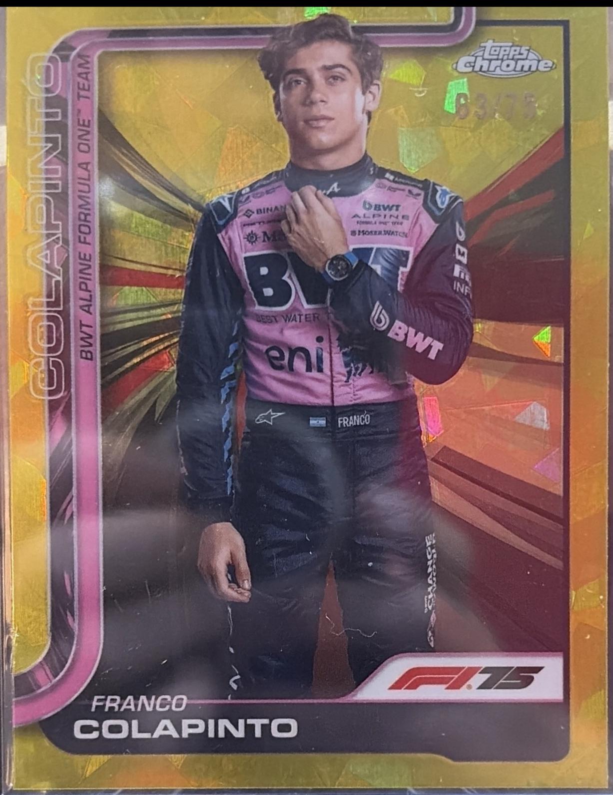 Franco Colapinto [Gold Refractor] #15