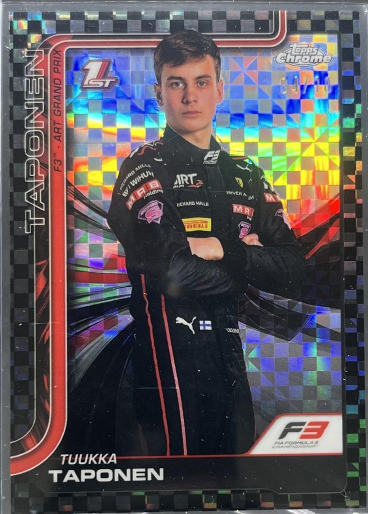 Tuukka Taponen [Black Checker Flag Refractor] #62