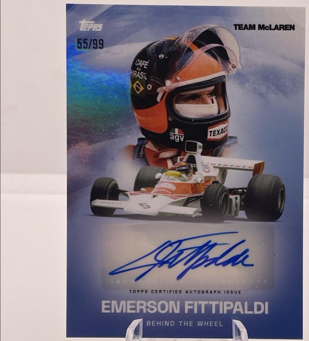 Emerson Fittipaldi [Blue Autograph Behind the Wheel]