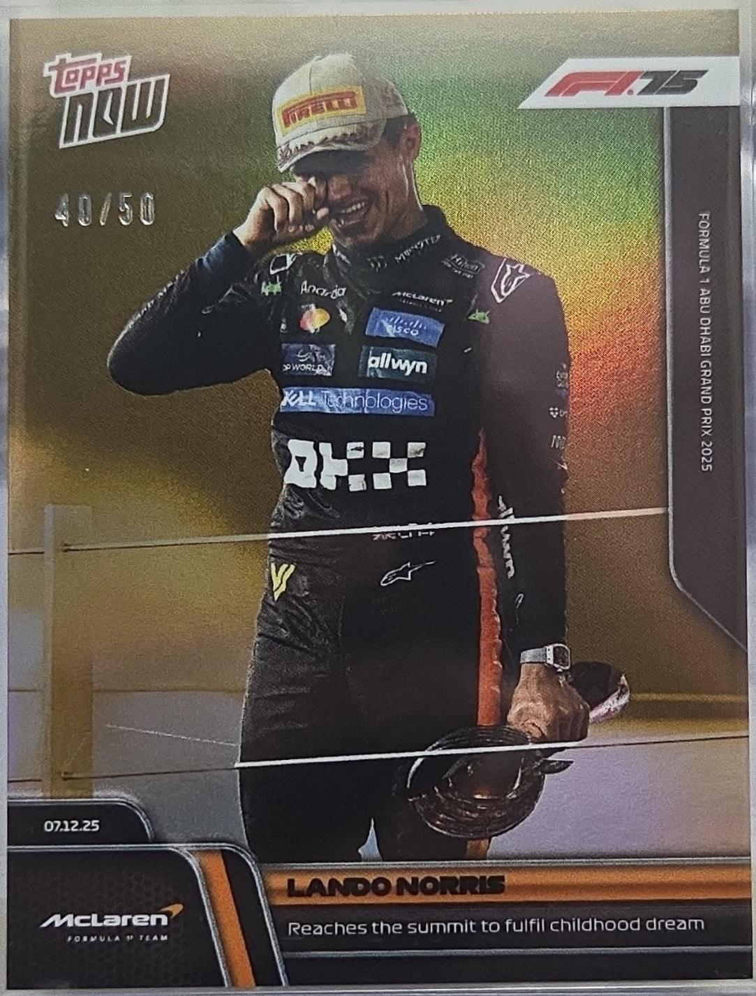 Lando Norris [Purple Autograph F1]
