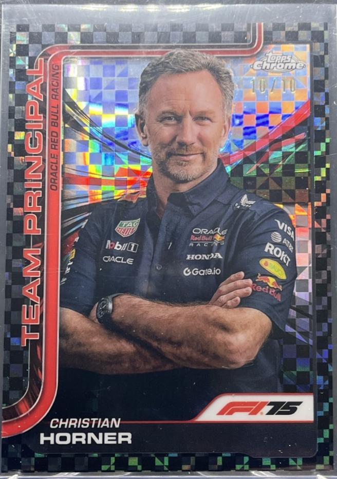 Christian Horner [Black Checker Flag Refractor] #192